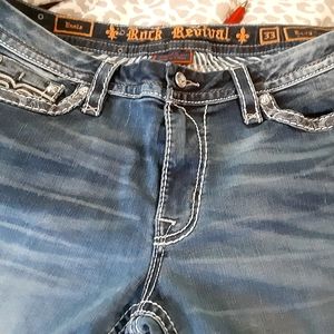 Women's Rock Revival Easy Crop Jeans